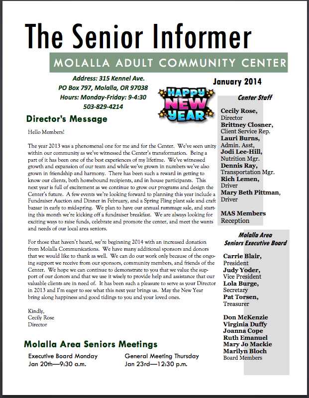 Molalla Adult Community Center