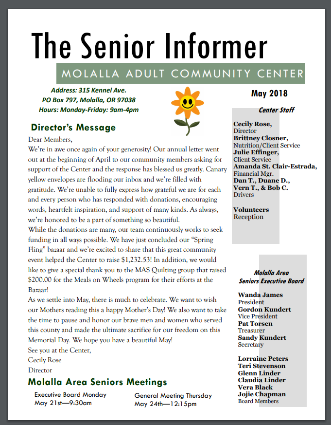 Molalla Adult Community Center